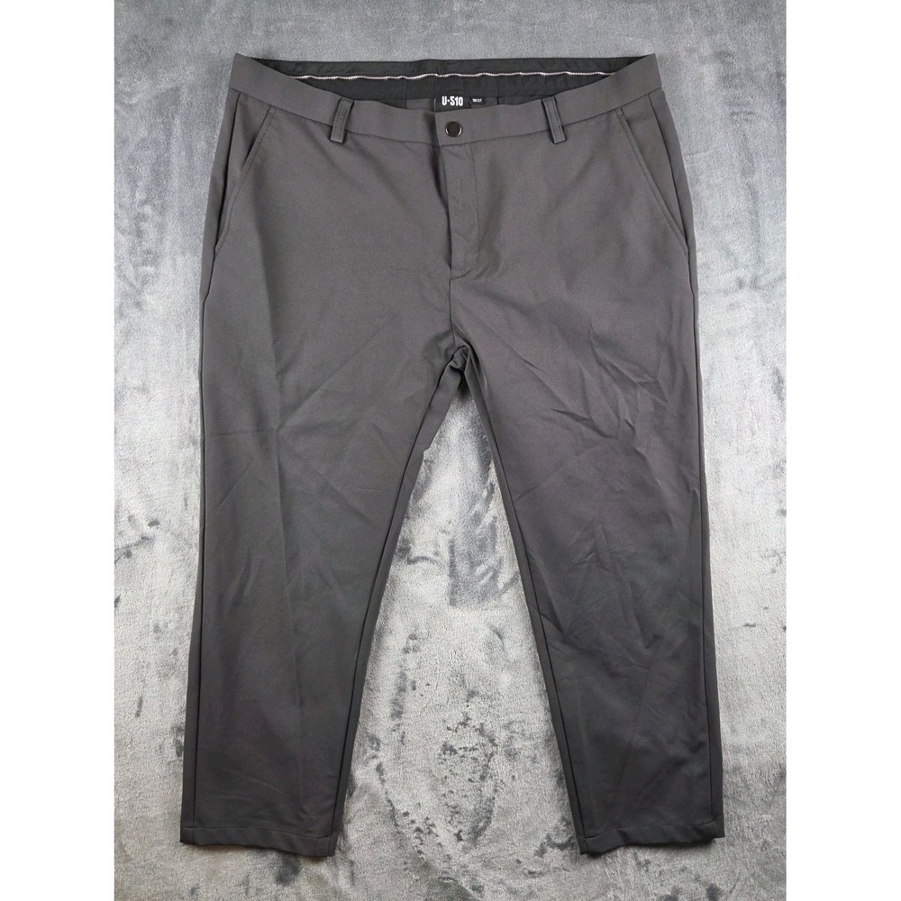 Under 5'10 Gray Jon Performance 5 Pocket Stretch Pants Mens 36x27(38x25) Comfort
